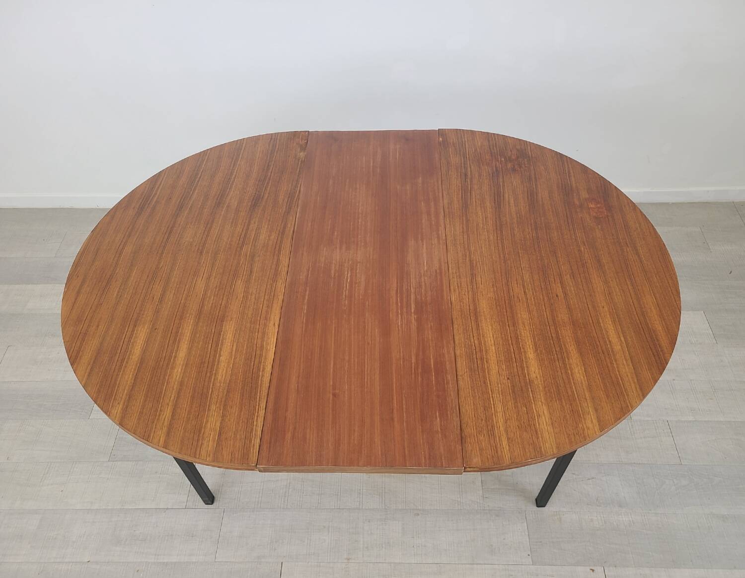 Vintage round dining table designed by Marcel Gascoin 1960s