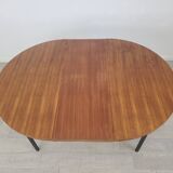 Vintage round dining table designed by Marcel Gascoin 1960s