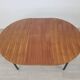 Vintage round dining table designed by Marcel Gascoin 1960s