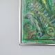 Abstract impressionism painting - Movement. Green Growth