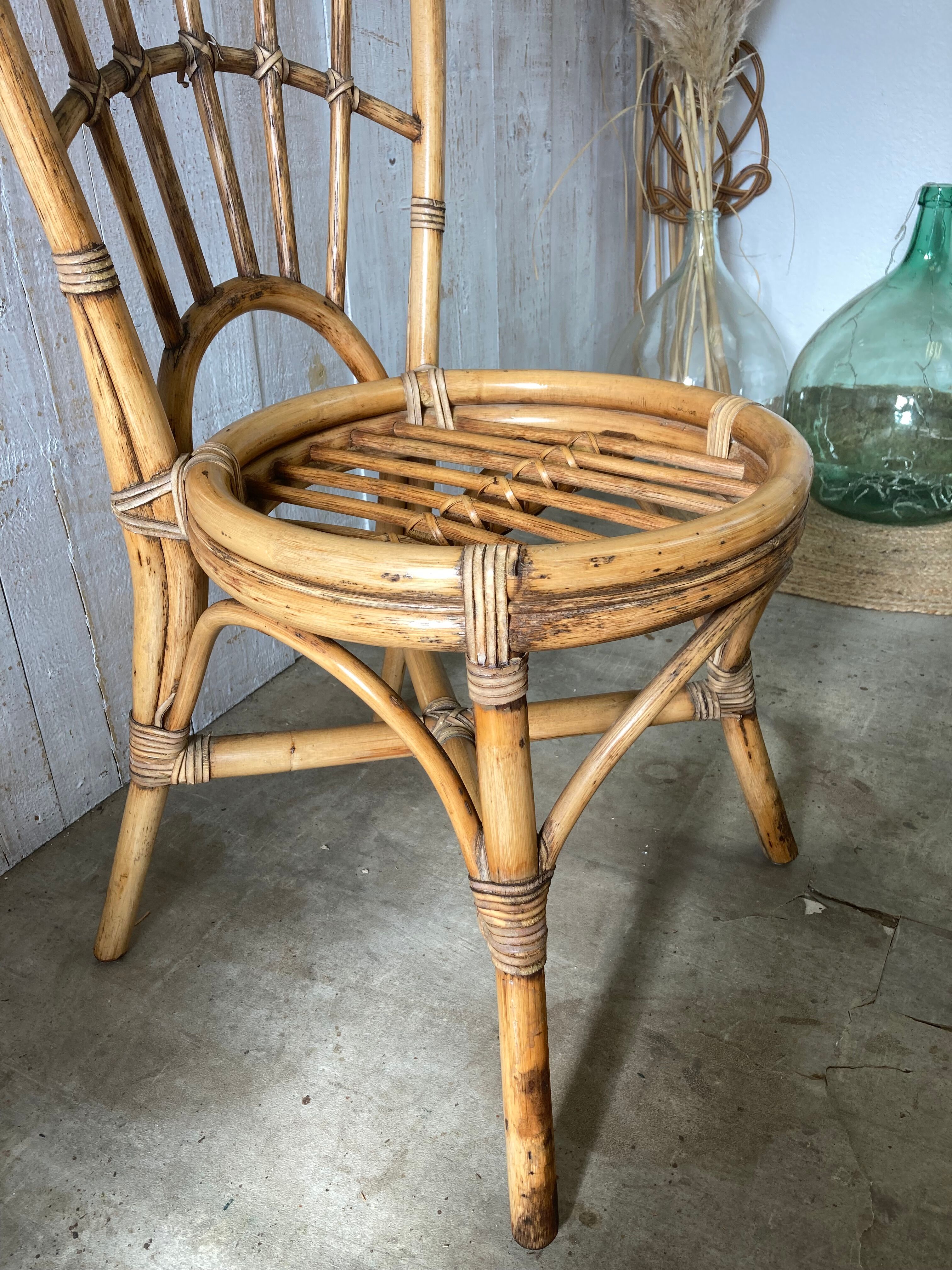 Pair of rattan chairs