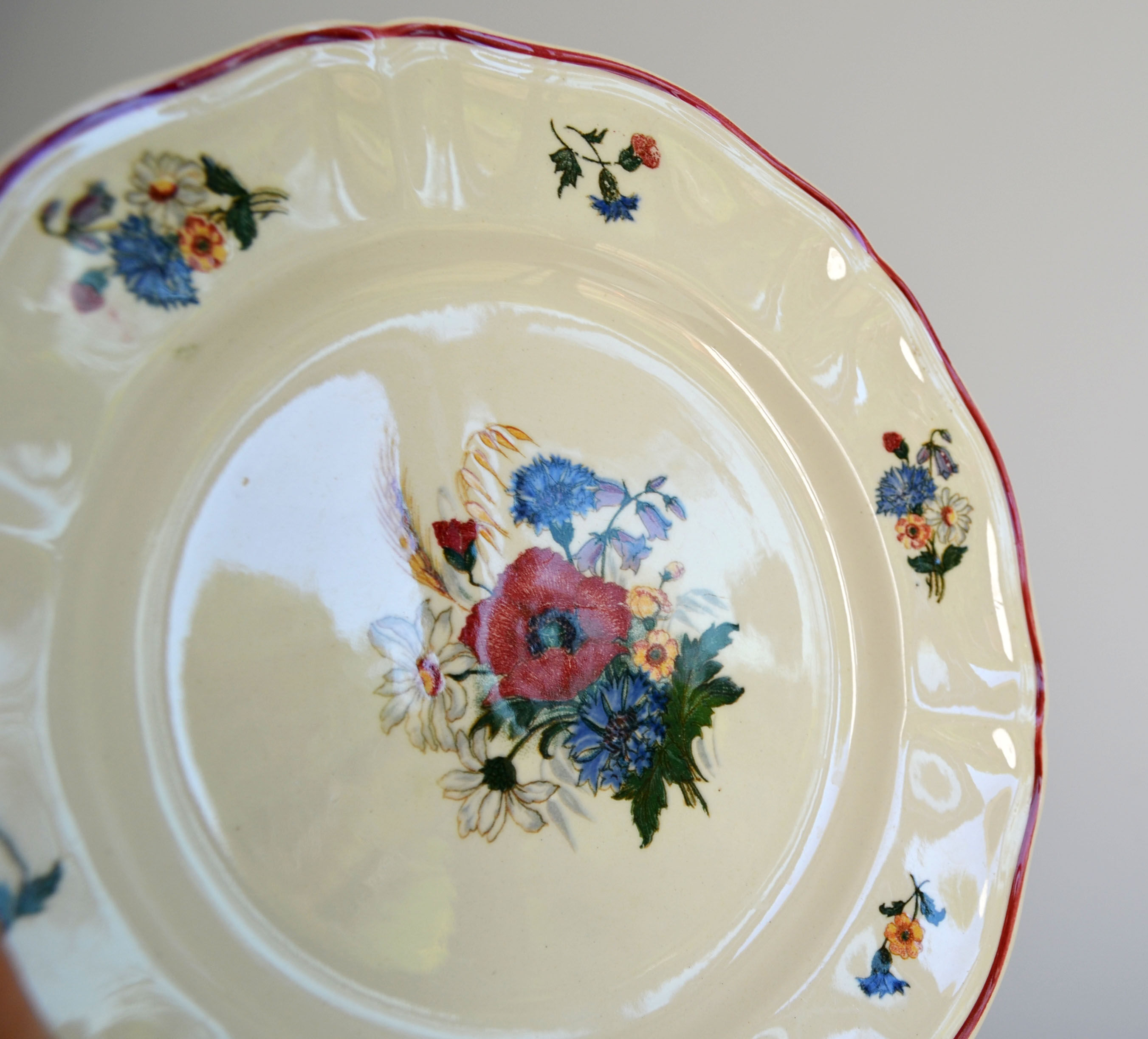 3 dessert plates Agreste de Sarreguemines