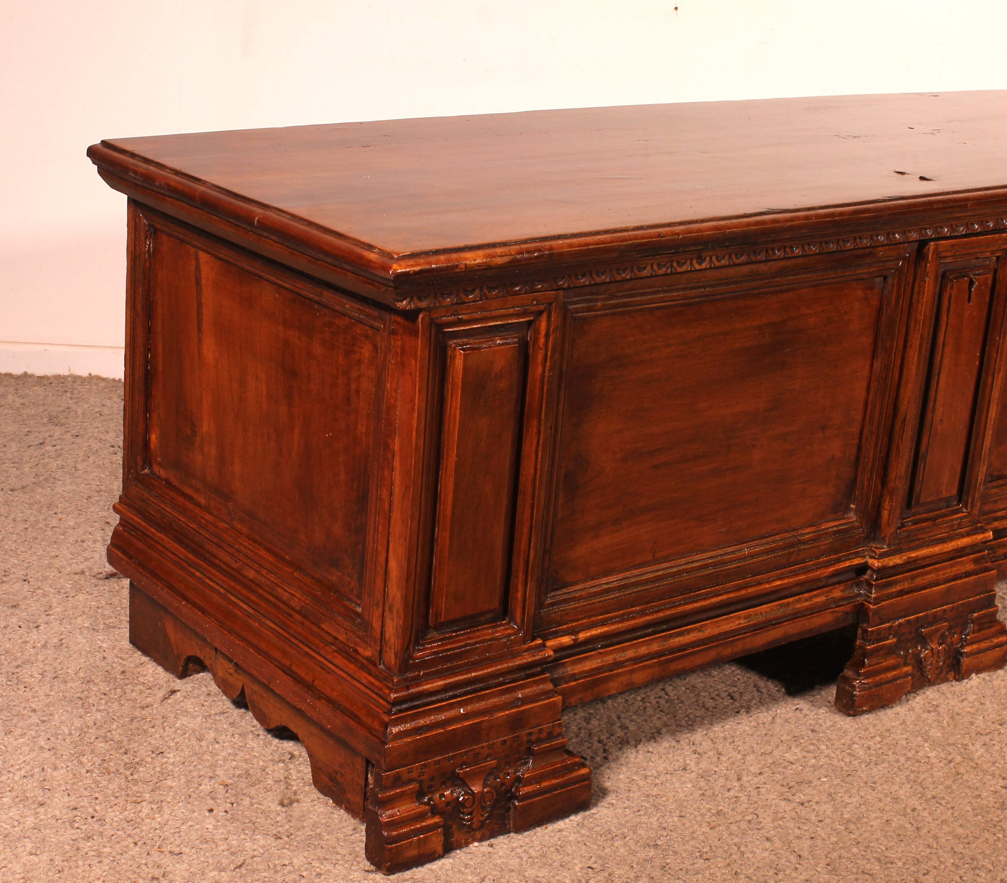 Italian Renaissance Walnut Chest - 16th Century