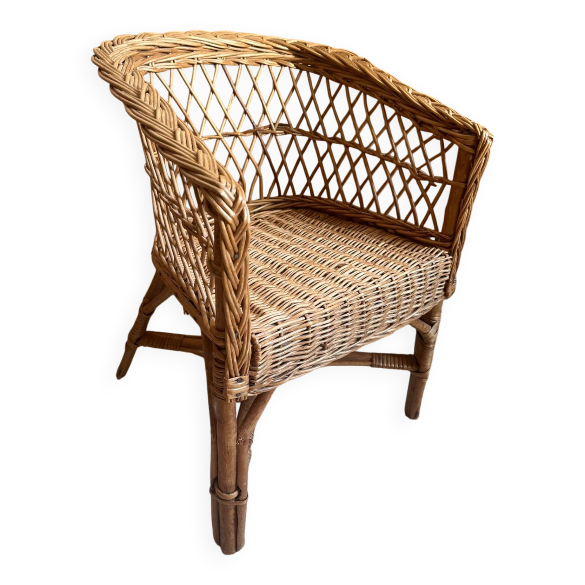 Child's wicker armchair