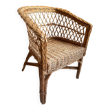 Child's wicker armchair