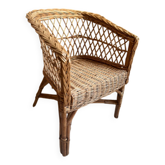 Child's wicker armchair