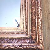 Napoleon III mirror, Wood and stucco, Gilded with copper leaf.