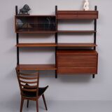 Modular Teak Wall System by Poul Cadovius, Denmark, 1960s