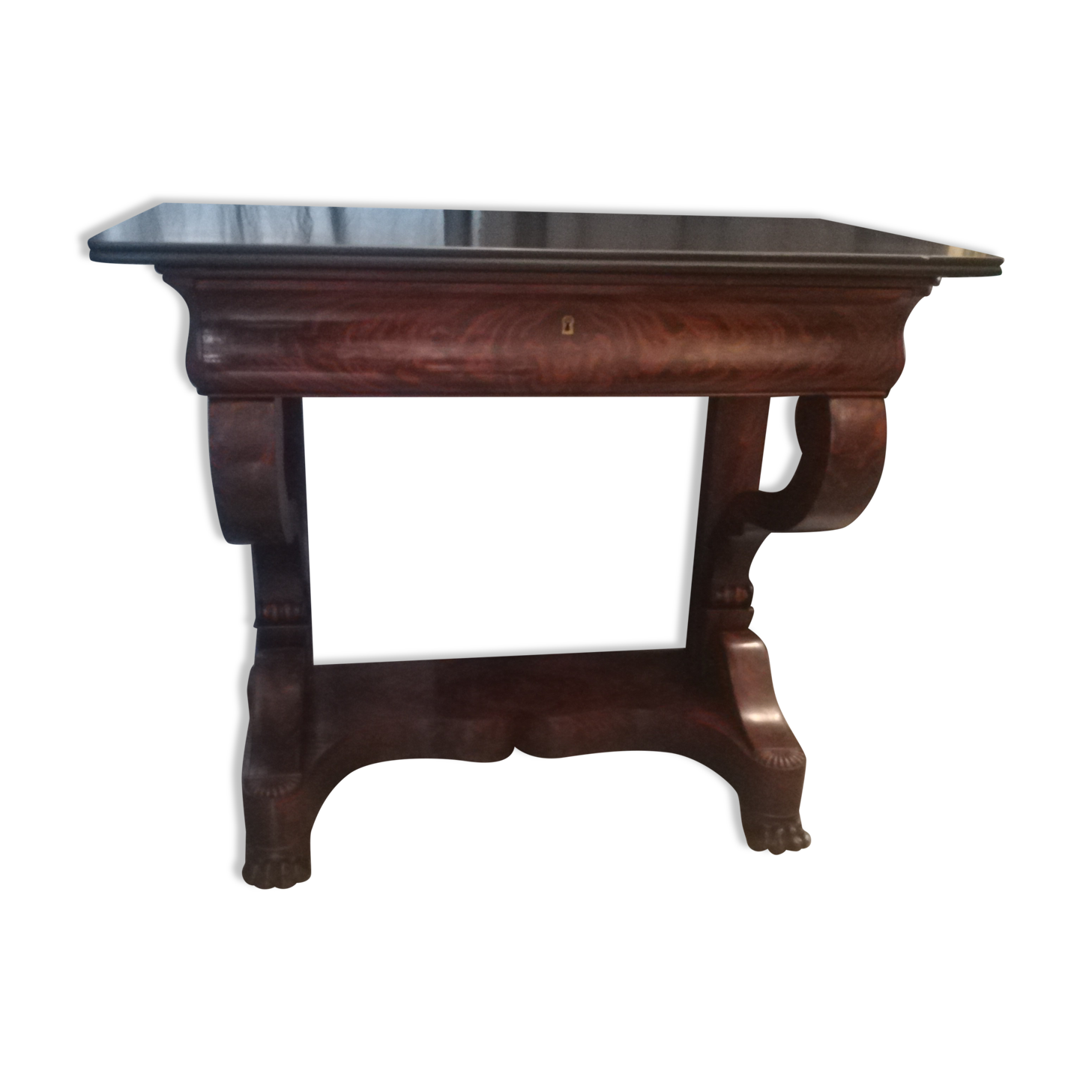 Console époque Restauration en acajou