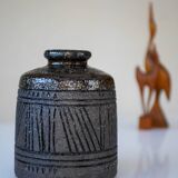 Brutalist Art Ceramic Vase by Inger Persson for Rörstrand, Sweden