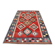 6x9 Red & Grey Orientel Large Kilim Rug, Vintage Wool Kilim Rug, 170x267Cm