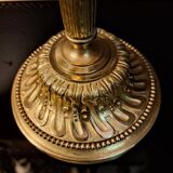 Pair of gilded bronze candelabra