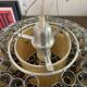 Suspension light aluminium style Foscarini vintage space age vintage 1980