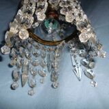 Petit lustre  "Rivière de diamants" en cristal blanc