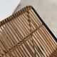 Wicker and metal stool Dennis Lennon 1950