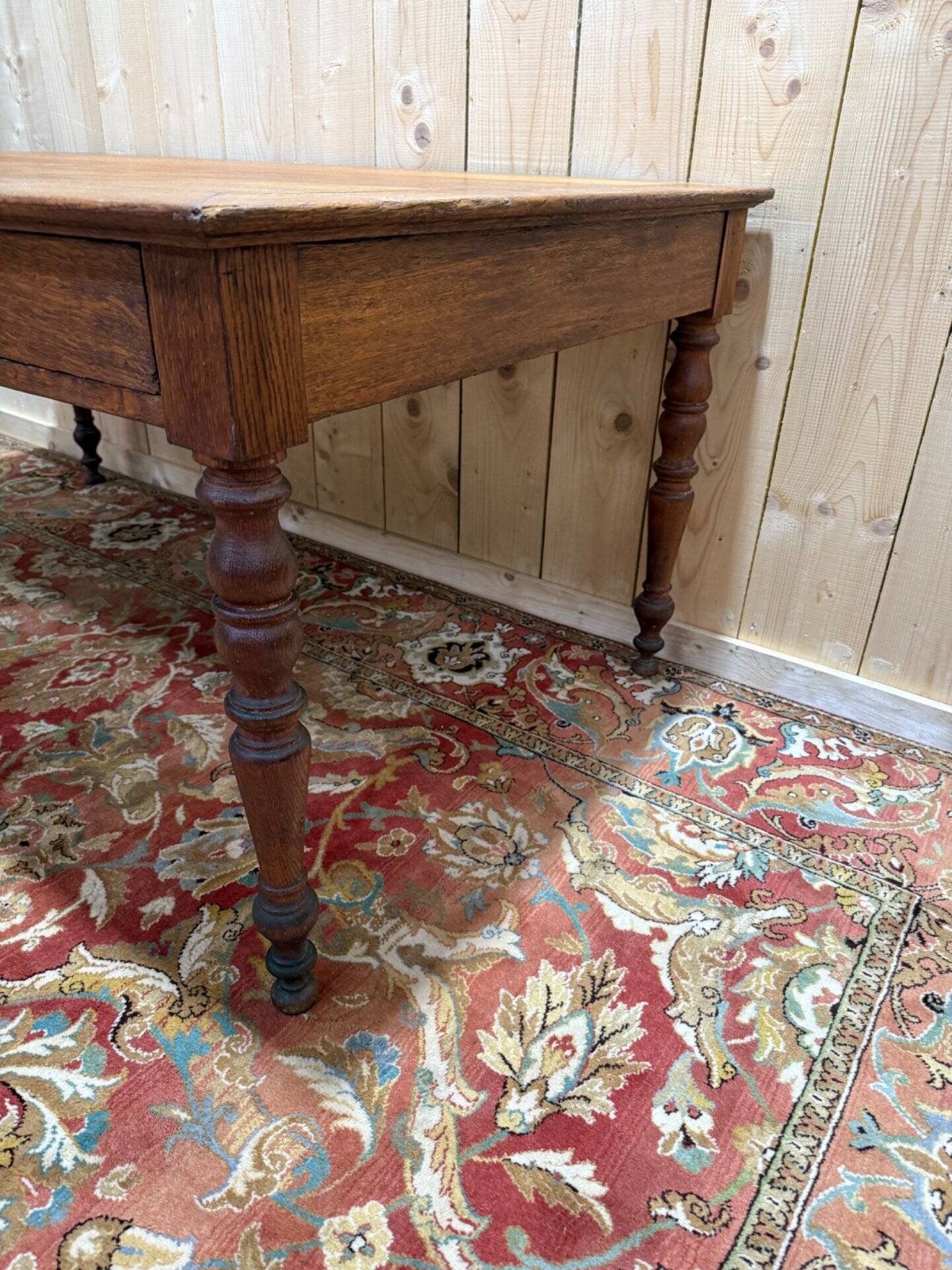 Table de ferme - Bureau en chêne massif époque Louis Philippe