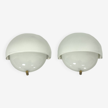 pair of Glass Mania sconces by Vico Magistretti for Artemide. 1960s
