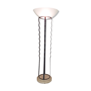 Lampadaire italien en fer, pierre