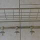 Vintage stainless steel coat rack