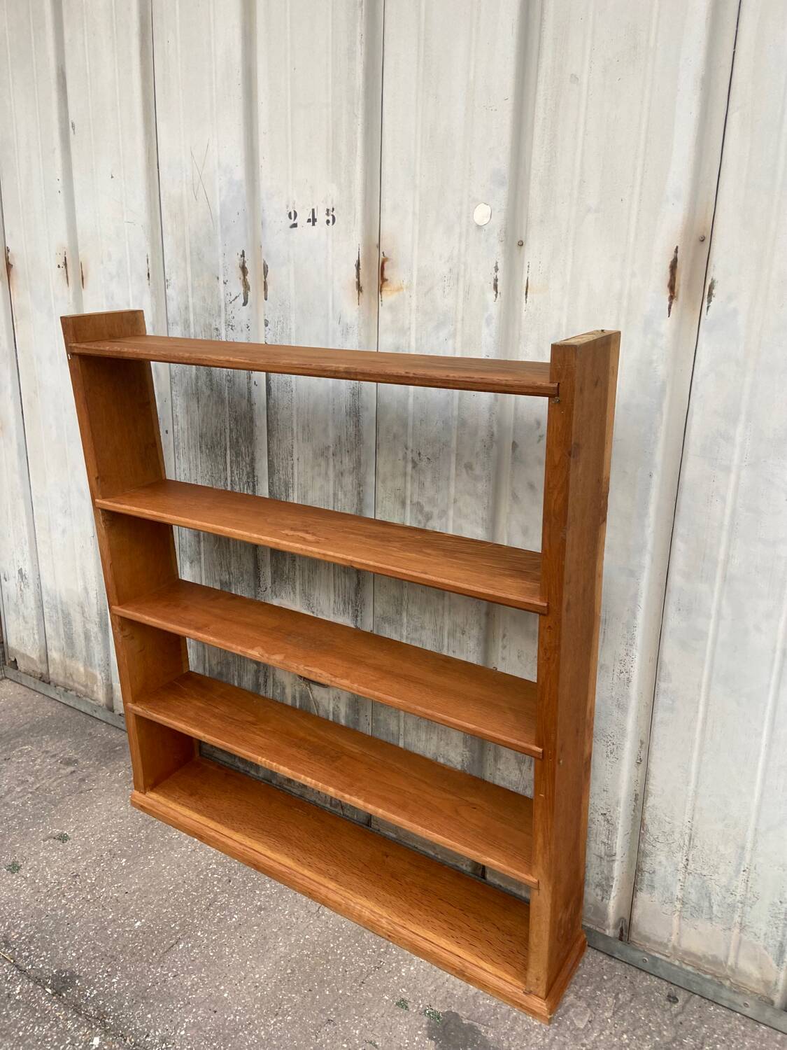 Solid oak bookcase