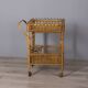 Vintage 1960s Italian-design bamboo bar cart