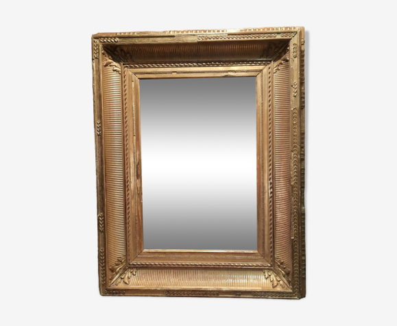 Miroir en bois doré 59x76cm