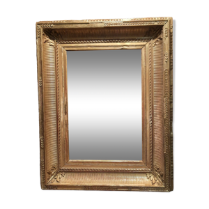 miroir en bois doré
