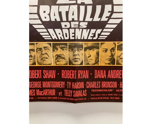 Affiche de cinéma La Bataille des Ardennes