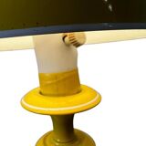 Miniature vintage yellow desk lamp