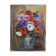 Oil on panel vintage painting Summer bouquet