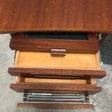 Curved desk Ordo vintage scandinavian teak