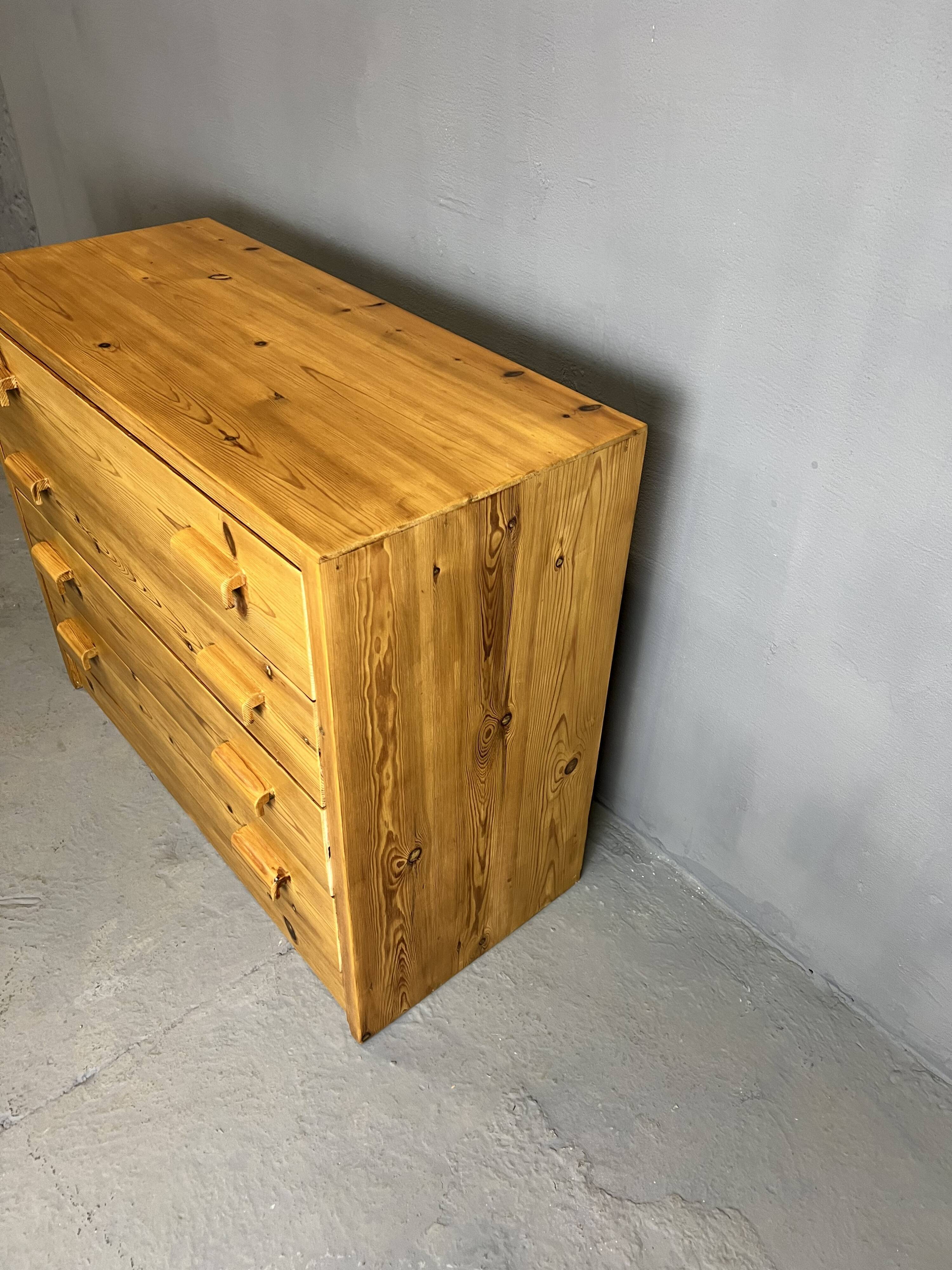 Pine chest of drawers 4 drawers, 80s