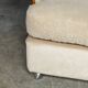 Vintage 20th century cream velvet "tulip" seating suite by km wilkins c1970