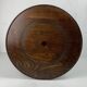 Midcentury brutalist wood turned side table in the style of Charles Dudouyt