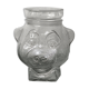 Glass jar candy box biscuit in the shape of bear head