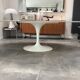 Limited edition table by Eero Saarinen for Knoll studio in extra white marble
