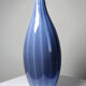Grand vase poire vintage verre fumé doublé d'opaline bulle de savon Murano