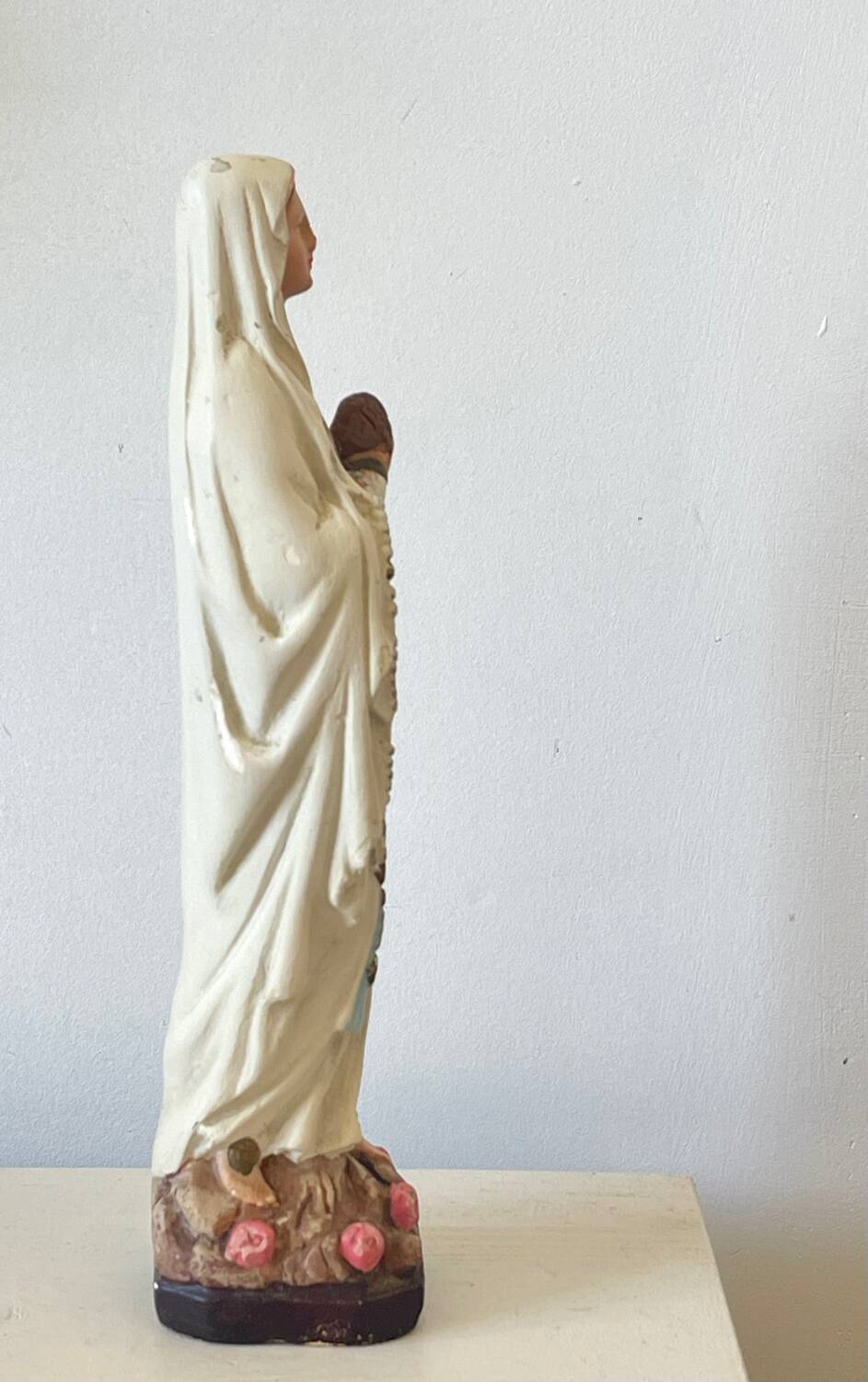 Vierge Marie polychrome 1940/1960.