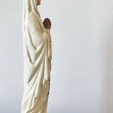 Vierge Marie polychrome 1940/1960.