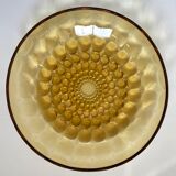 Amber crystal dish circa 1960