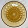 Plat en cristal ambré circa 1960