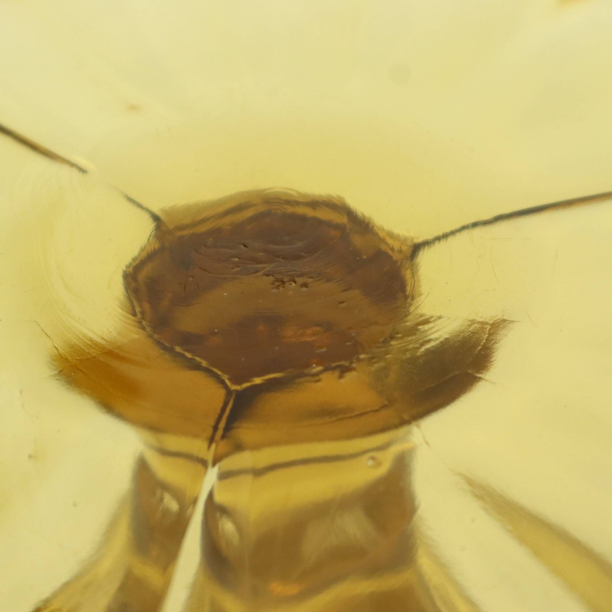 Art Deco Amber Cake Dish Pastry Bowl Depression Glass