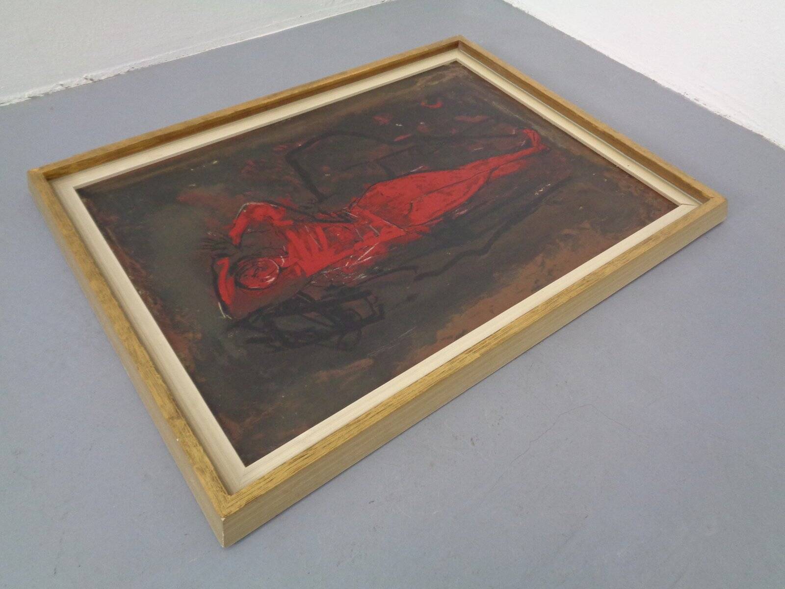 After Marino Marini, Dancer, 1960s, Artwork on Wood