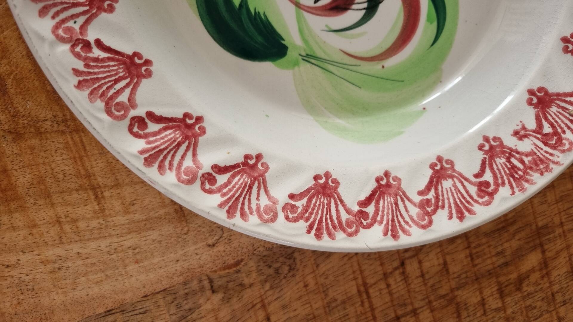 Ceramic plate Moulin des Loups