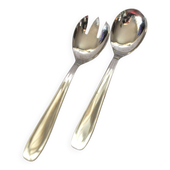 Vintage stainless steel metal salad server 23.5cm