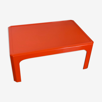 Table basse orange 60's - 70's Gilac