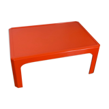 Table basse orange 60's - 70's Gilac