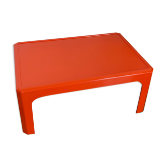 Orange coffee table 60's - 70's Gilac