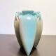 Art Nouveau, small triple amphora vase, glazed earthenware, Massier, circa 1900