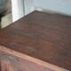 Vintage wooden sideboard, wooden kitchen furniture, furniture with drawer, storage.